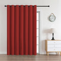 CUCRAF Custom Red Blackout Curtains 1 Panel Set, Thermal Insulated Grommet Room Darkening Curtain for Living Room Bedroom, Light Blocking…