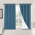 H.VERSAILTEX 100% Blackout Curtains for Bedroom Thermal Insulated Linen Textured Curtains Heat and Full Light Blocking Drapes Living Room…