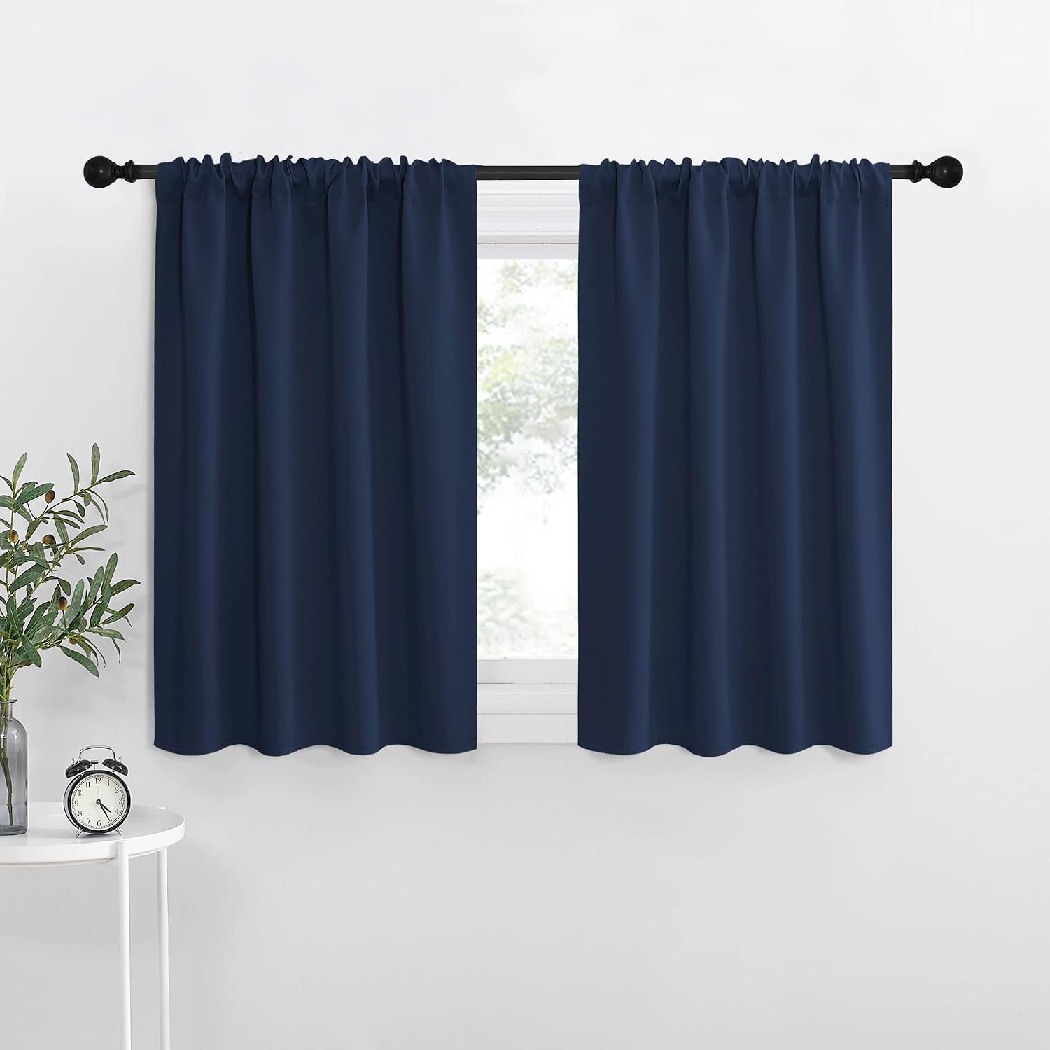 NICETOWN RV Blackout Curtains for Camper Windows, Kitchen Curtains, Short Blackout Curtains & Drapes, Thermal Insulated Rod Pocket Window…