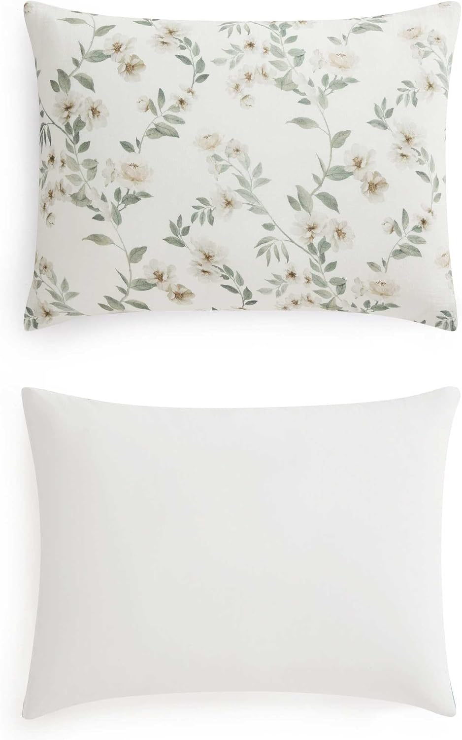 MarthaStewart Martha Stewart - Queen Duvet Cover Set, Soft Cotton with Crisp & Tailored Naturally Smooth Cotton Percale Reverse, Lightweigh…