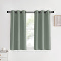 NICETOWN Bedroom Curtain Panels Blackout Draperies, Sage Green, 1 Pair, 34 by 40-inch, Thermal Insulated Solid Grommet Blackout…