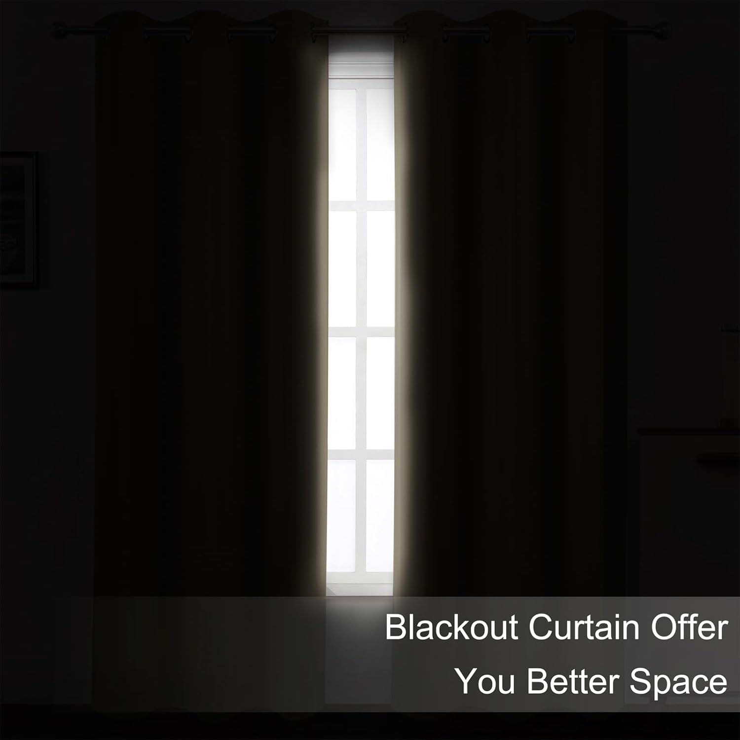 Lemomo Blackout Curtains 52 x 84 inches Long Khaki Curtains Set of 2 Panels Thermal Insulated Room Darkening Curtains for Bedroom 84 inches…