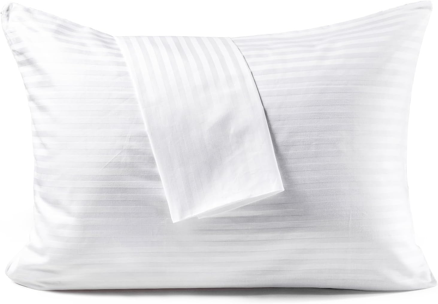 Faunna 600TC 100% Cotton Pillow Protectors, Body Size (20x54), 2 Pack, Oeko-TEX Certified, Hotel Grade Pillow Cover with Silent Zipper, Zip…