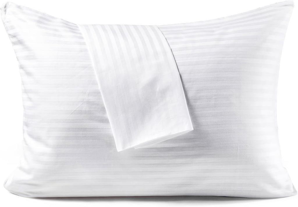 Faunna 600TC 100% Cotton Pillow Protectors, Toddler Size (13x18), 2 Pack, Oeko-TEX Certified, Hotel Grade Pillow Cover with Silent Zipper,…