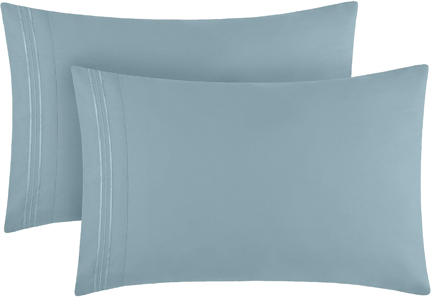 Mellanni Pillow Cases - Luxury, Extra Soft, Cooling Pillow Covers - 2 PC Iconic Collection Pillowcases - Envelope Closure (Standard/Queen 2…