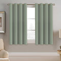 H.VERSAILTEX Blackout Curtain for Living Room Small Window Kitchen Blackout Curtains 45 inch Length Energy Saving Solid Grommet…