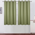 Lemomo Sage Green Thermal Blackout Curtains/52 x 54 Inch/Set of 2 Panels Room Darkening Curtains for Bedroom 54 Inch Green