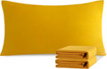 Ntbay King Pillowcase Set - 2 Pack Brushed Microfiber 20x40 Pillowcases - Soft, Wrinkle-Free, Fade-Resistant, Stain-Resistant, Ginger Yello…