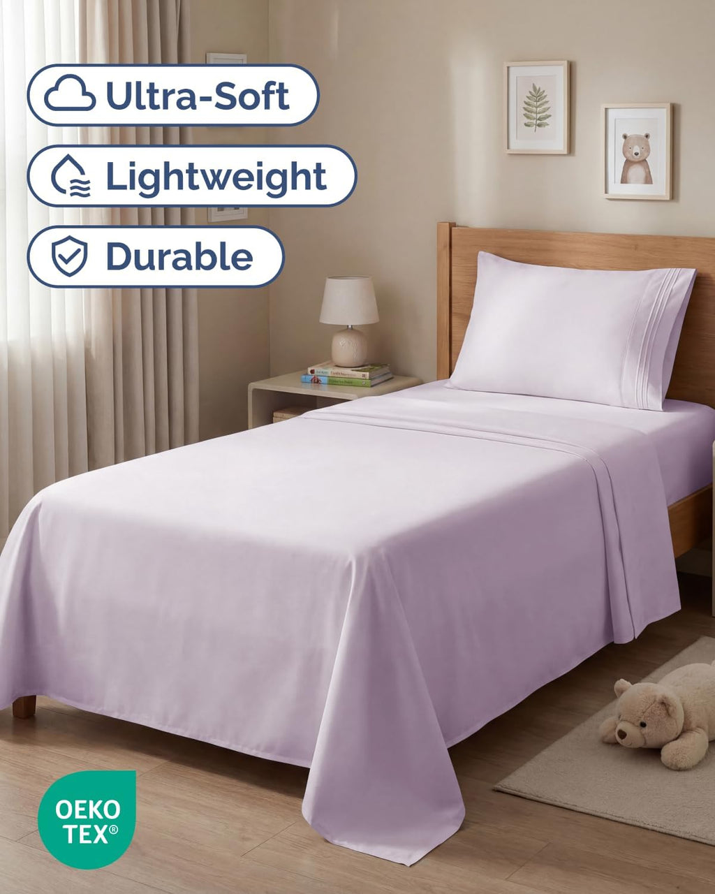 Twin Size 3 Piece Sheet Set - Comfy Breathable & Cooling Sheets - Hotel Luxury Bed Sheets for Women & Men - Deep Pockets, Easy-Fit, Soft…