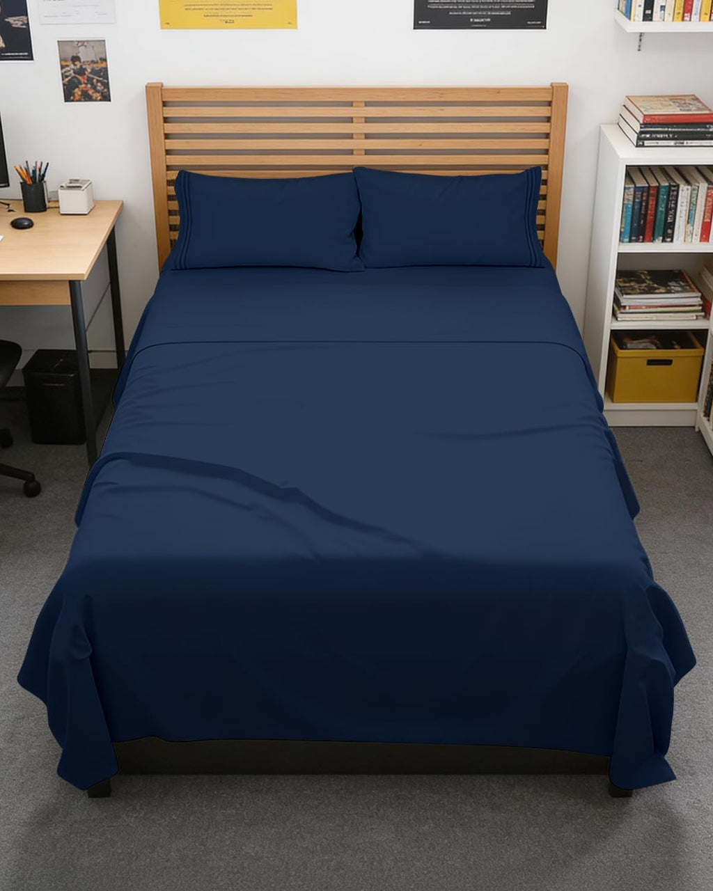 CGKUnlimited Full XL Bed Sheet - 4 Piece Full XL Bed Sheets Set - Ultra-Soft, Breathable & Cooling - Hotel Luxury Bedding for Women & Men w…