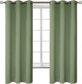 BGment Grass Green Black Out Curtains 63 Inch Long for Bedroom - Spring Style Room Decor Thermal Insulated Grommet Minimalist Window Treatm…