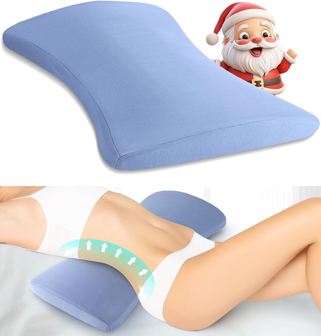 VamorryDirect vamorry Lumbar Pillow for Sleeping, Lumbar Support Pillow for Bed for Back, Memory Foam Lower Back Pillow for Bed, Back Supp…