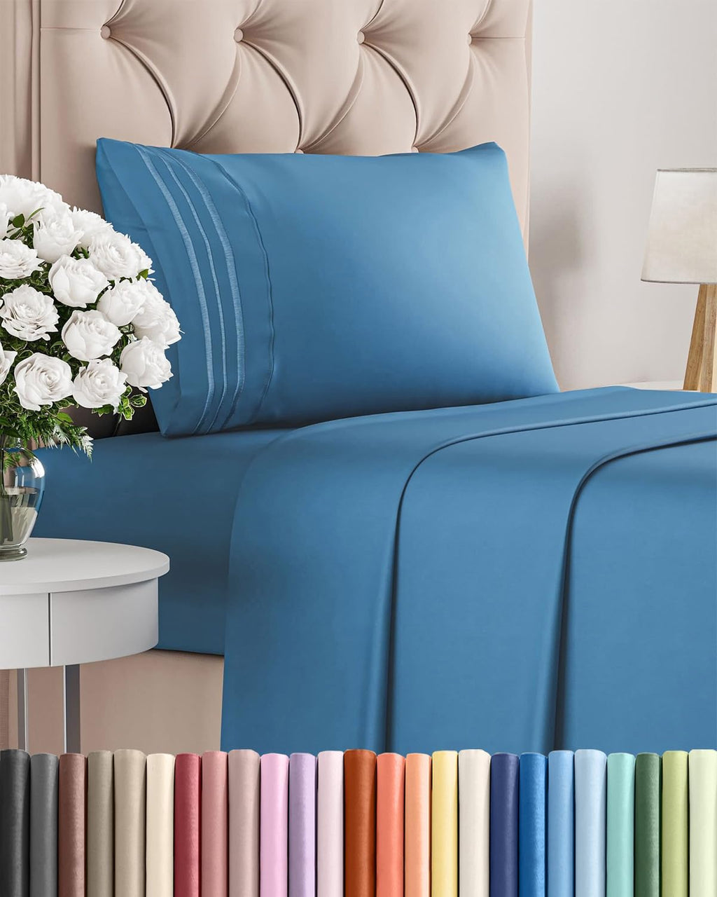 Twin Size 3 Piece Sheet Set - Comfy Breathable & Cooling Sheets - Hotel Luxury Bed Sheets for Women & Men - Deep Pockets, Easy-Fit, Soft…