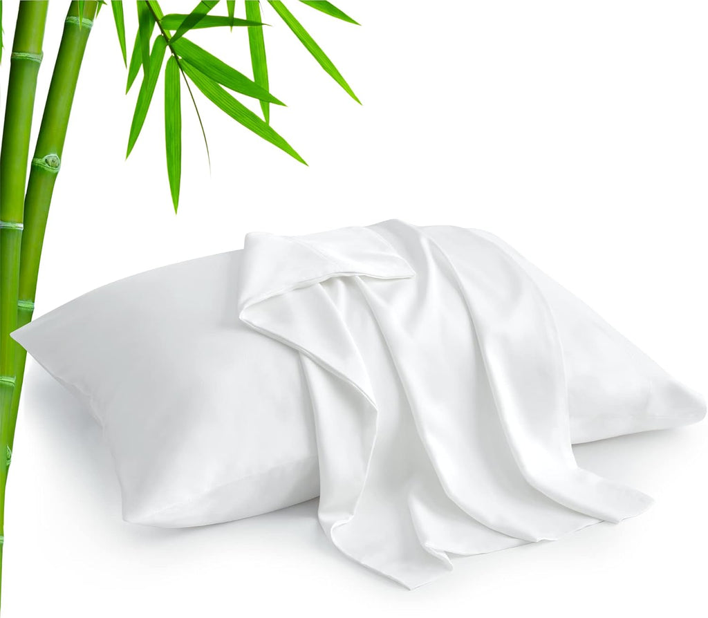 Bedelite Standard Pillow Cases Set of 2, Rayon Derived from Bamboo, Cooling Pillow Cases for Hot Sleepers & Night Sweats, Breathable Silky…