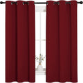 NICETOWN Holiday Christmas Decor Thermal Insulated Solid Grommet Blackout Curtains/Drapes for Living Room (1 Pair, 42 by 63 inches…