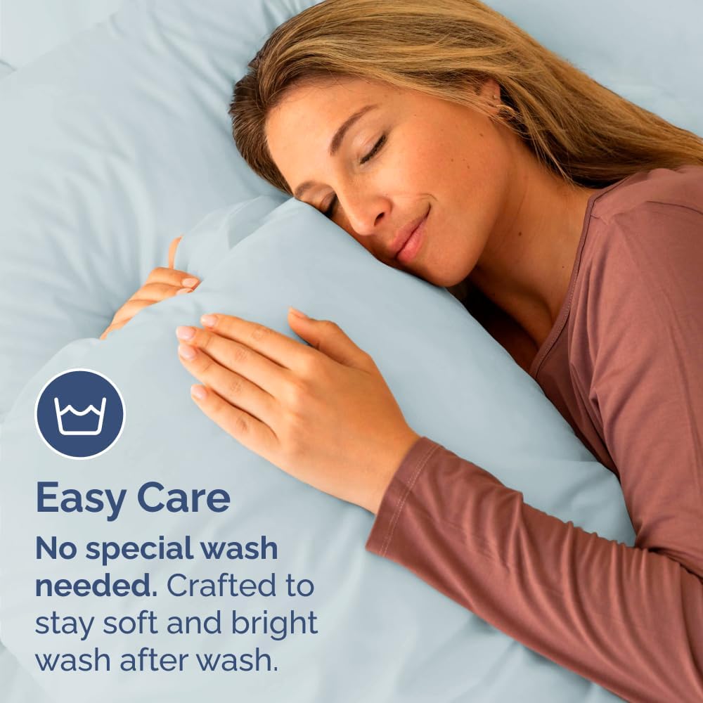 King Standard Pillow Cases Set of 2 - Ultra-Soft Hotel Quality Pillowcase Covers - Comfy, Cozy & Fade Free - Wrinkle Resistant - Machine…