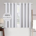 Miulee Linen Texture Full Blackout Curtain for Living Room Darkening, Thermal Insulated Grommet Curtain for Bedroom, Room Darkening Curtains…
