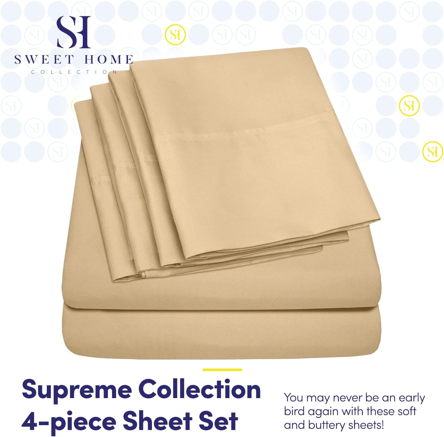 Twin Size Bed Sheets - 4 Piece 1500 Supreme Collection Fine Brushed Microfiber Deep Pocket Twin Sheet Set Bedding - 1 EXTRA PILLOW CASES…