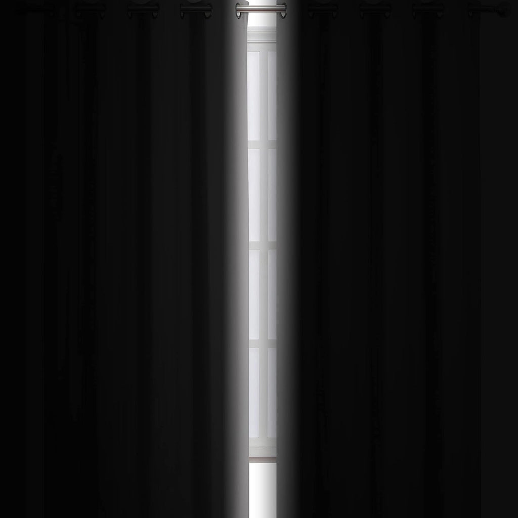 Lemomo Blackout Curtains 66 x 84 inch/Light Grey Curtains Set of 2 Panels/Thermal Insulated Room Darkening Bedroom Curtains 84 inch Grey
