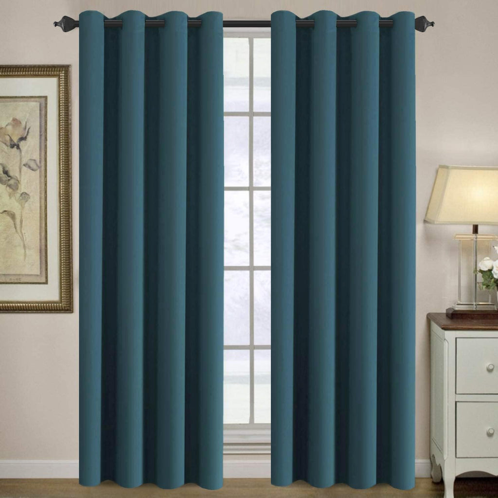 H.VERSAILTEX Blackout Curtain for Living Room Thermal Insulated Window Treatment Curtain Extra Long 96 inch Length Energy Savin…