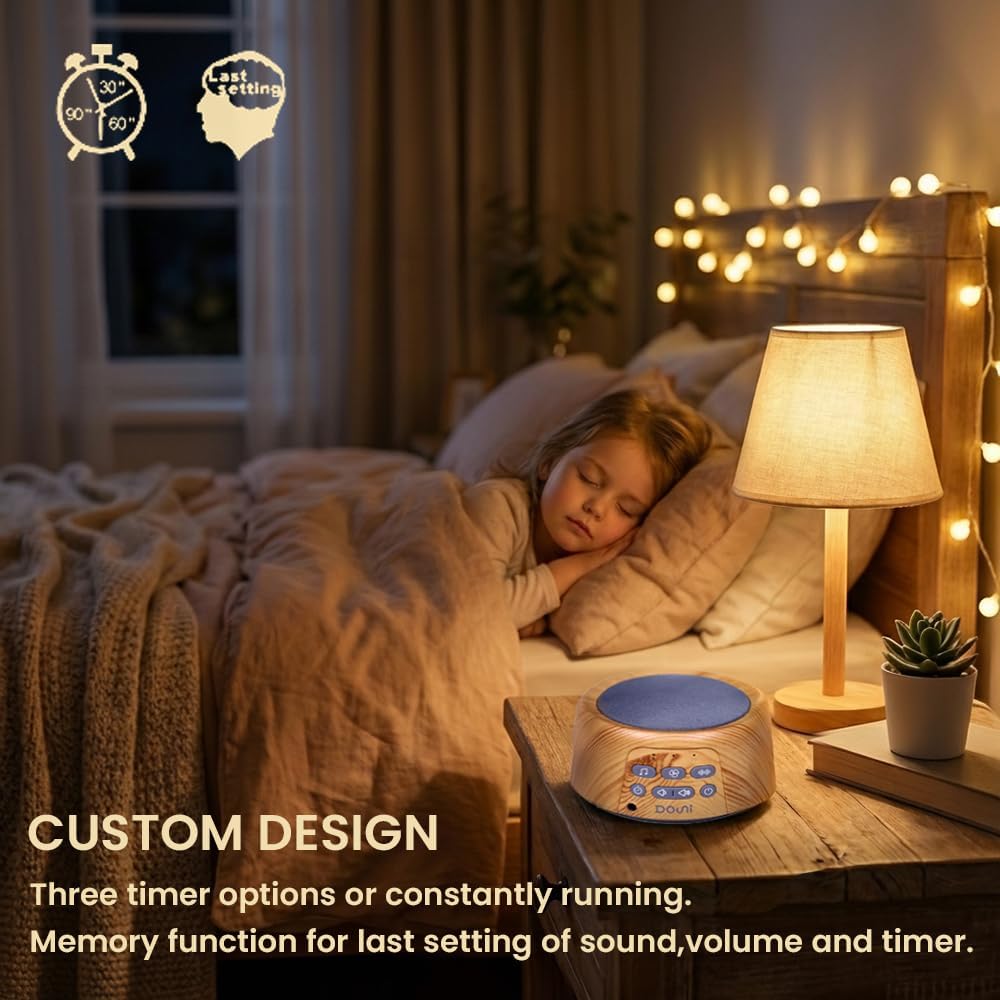 Douni Sleep Sound Machine - White Noise Machine with 27 Soothing Sounds for Sleeping & Relaxation, Timer Settings, Sleep relaxation for…