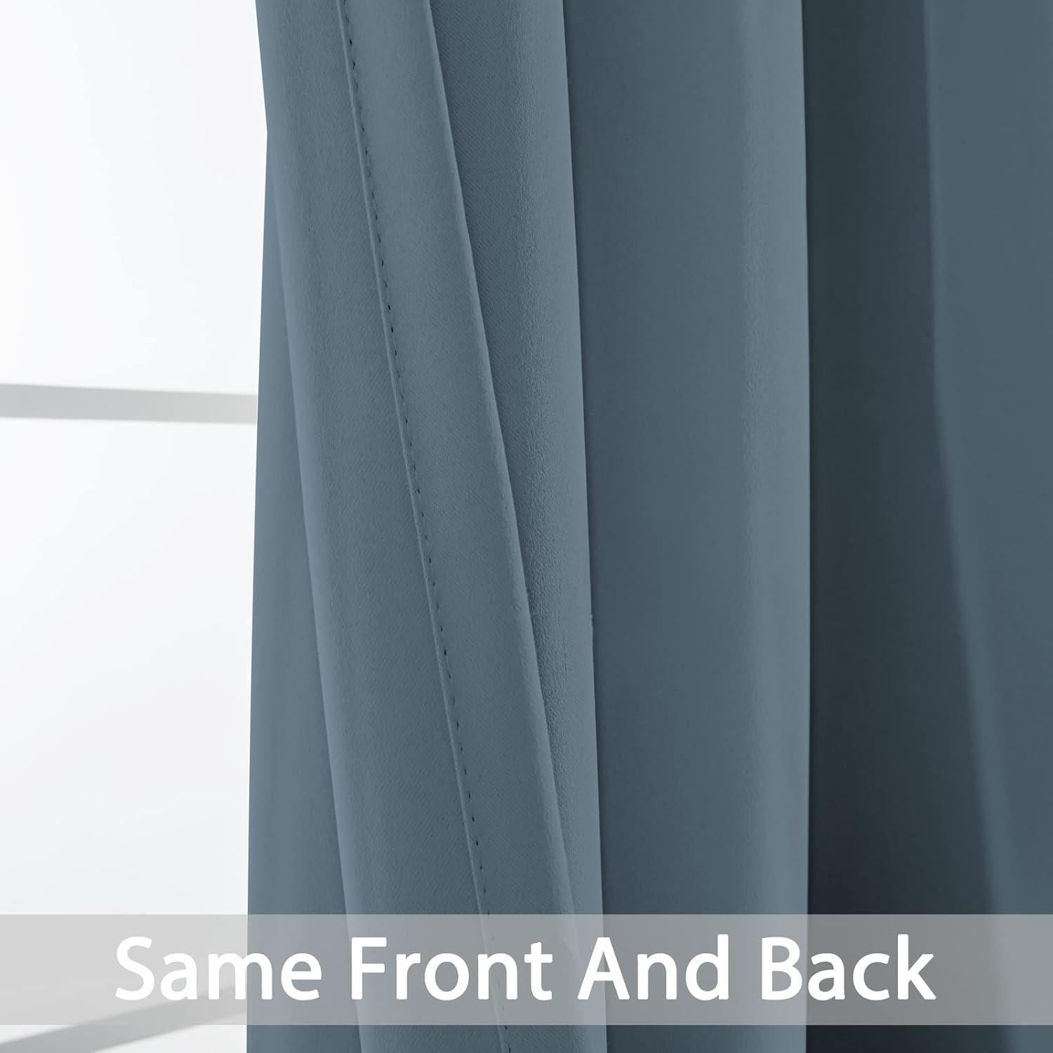 Yakamok 84 Inch Length Blackout Curtains for Bedroom, Room Darkening Thermal Insulated Solid Grommet Panels for Living Room(52Wx84L…