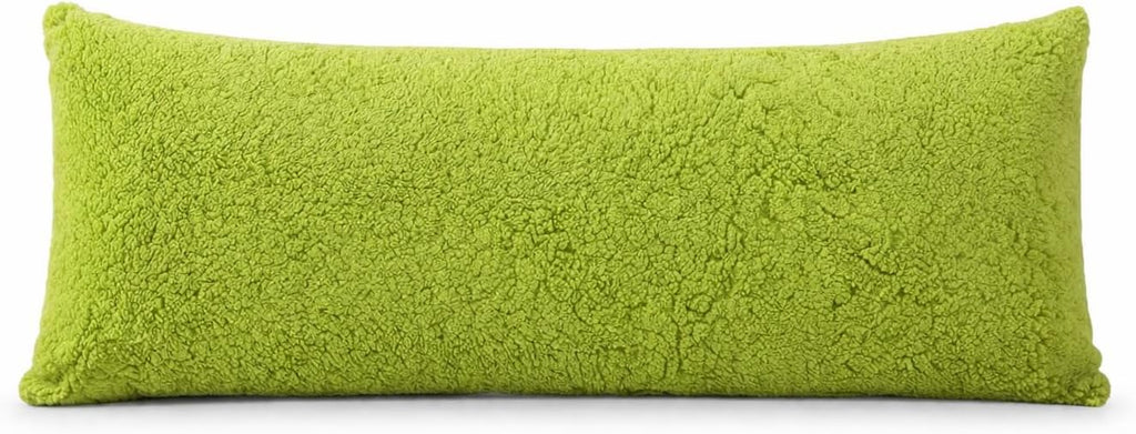 Reafort Sherpa Body Pillow Cover 21" x 54", Plush Fleece Long Body Pillowcase with Zipper Closure, Ultra Soft Fluffy Cozy Decorative…