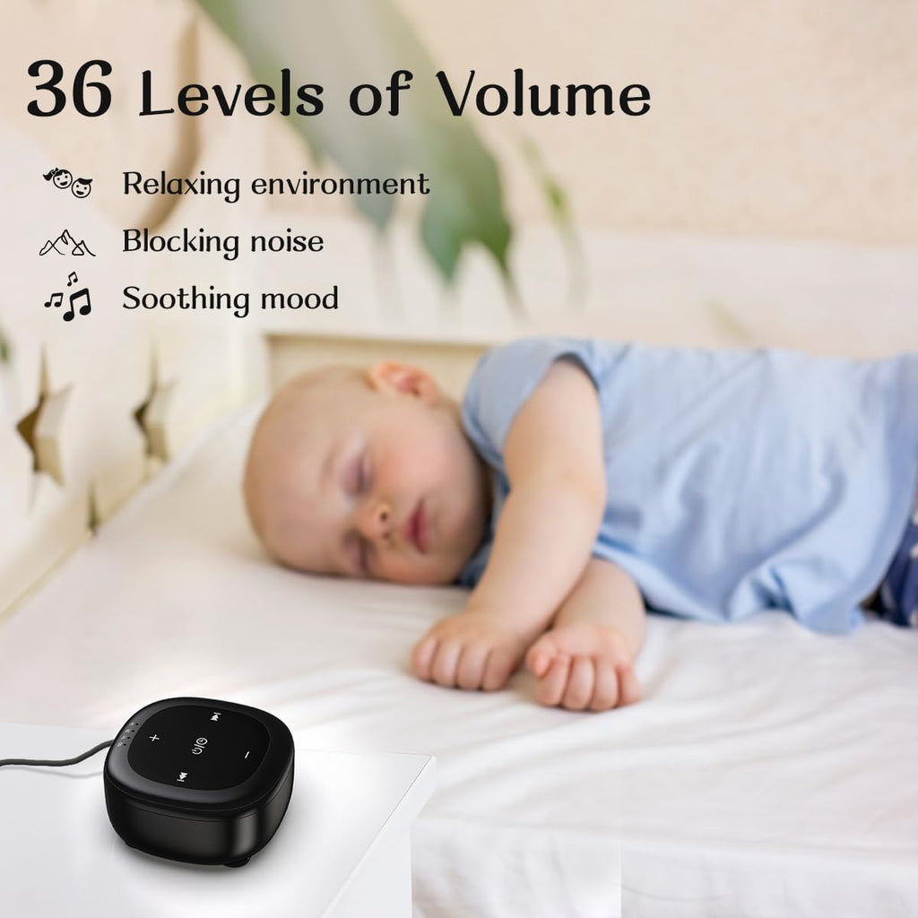 Hushingwhitenoisemachine White Noise Sound Machine with 30 Soothing Sounds 36 Adjustable Volume Brown Noise Sound Machines for Sleep Office…
