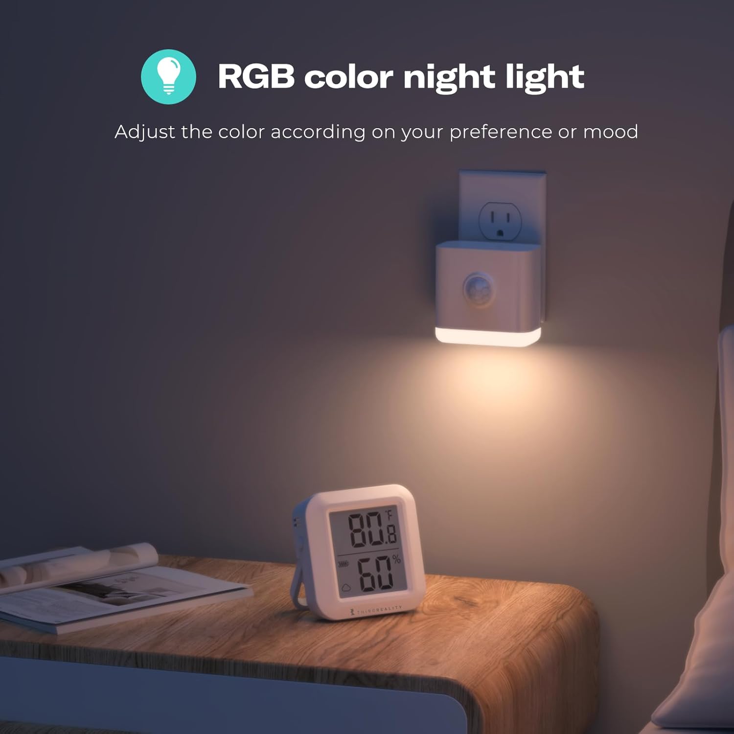 THIRDREALITY Multi-Function Night Light 4 Pack, Zigbee Repeater, 3-in-1 Combines a Motion Sensor, a Illumination Sensor and RGB Color…