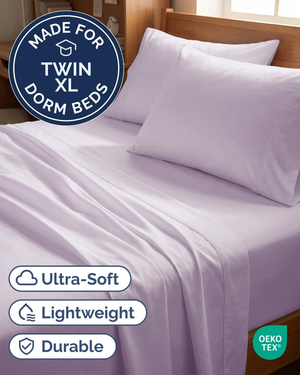 Twin XL 4 Piece Sheet Set - Comfy, Breathable & Cooling - Soft Hotel Luxury Bedding for Women, Men, Kids, Teens & Children - 1 Flat & 1…