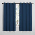 NICETOWN Bedroom Curtain Panels Blackout Draperies, Thermal Insulated Solid Grommet Blackout Curtains/Drapes (Moroccan Blue, 1 Pair, 55…