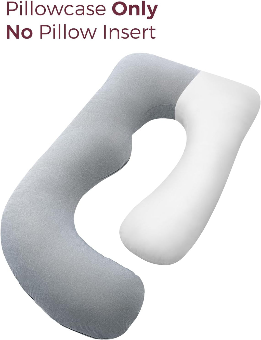 Momcozy Cooling Cover for Pregnancy Pillows, U-Shaped Full Body Maternity Pillow for Side Sleepers 57 Inch - Support for Back, Hip…