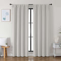 Simplebrand Ava Natural Blackout Curtains for Bedroom 84 Inch Length 2 Panels Set, Solid Thermal Insulated Privacy Living Room Window …