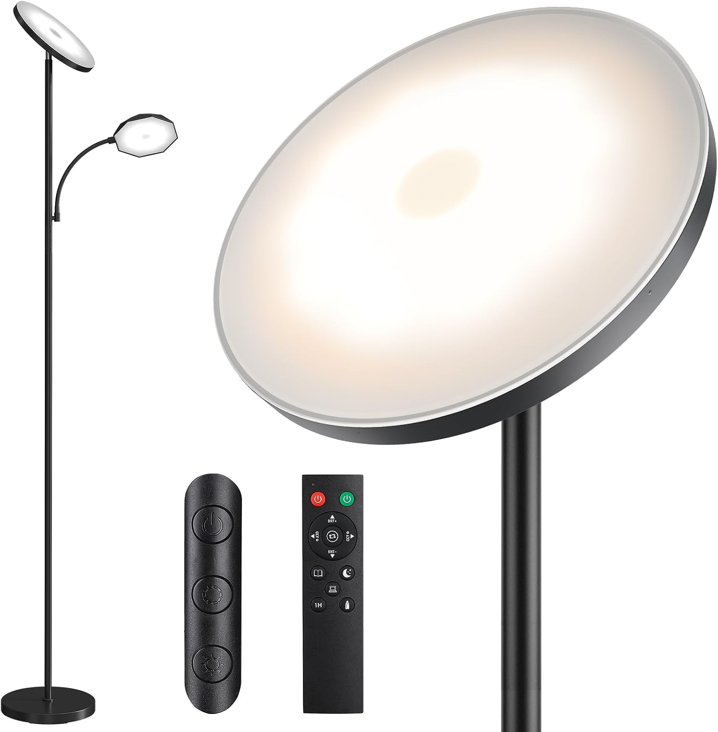 SUNMORY Floor Lamps for Living Room, 48W/4200LM Super Bright LED Floor Lamp with Remote Control, 69" Tall Standing Lamp with Stepless…