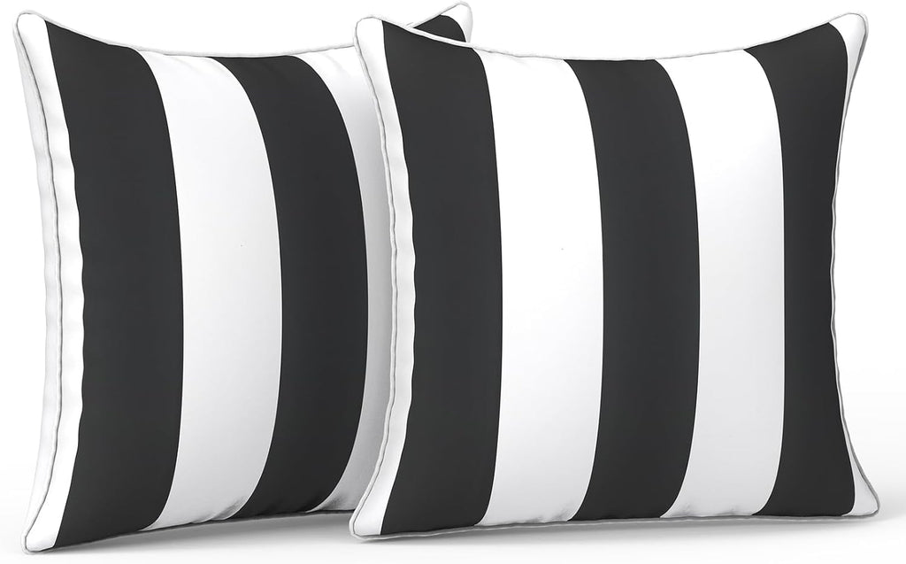LVTXIII Outdoor Pillow Covers Set of 2, Patio Waterproof Throw Pillow Cases Fade Resistant Accent Pillow Covers for Spring Summer Garden…