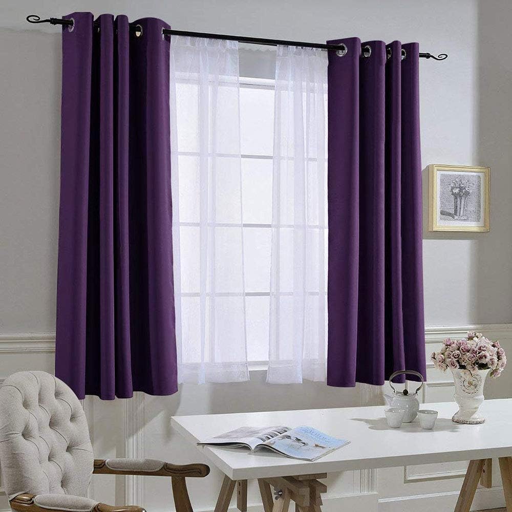 Nicetown Blackout Curtains for Living Room - Functional Blackout Drapes/Panels for Bedroom, Thermal Insulated, Privacy Assured (Set of 2, 5…