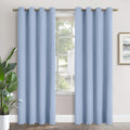 YoungsTex Light Blue Blackout Curtains 84 Inches Long for Living Room - Thermal Insulated with Grommet Darkening Window Treatments Privacy…