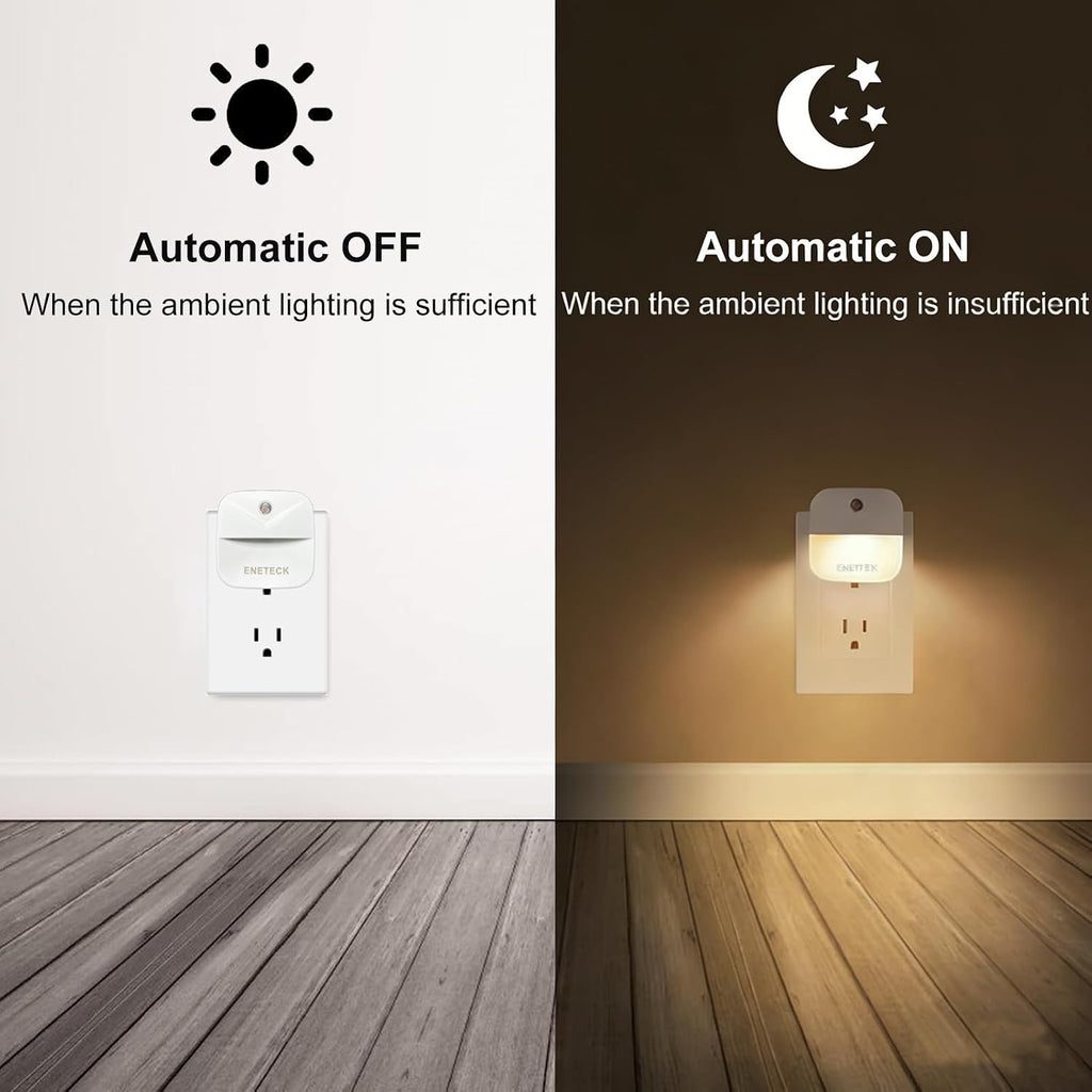 Night Light, LED Night Lights Plug into Wall, Dusk to Dawn Sensing Nightlights, No Glaring Plug in Night Light for Kids Navigating in…