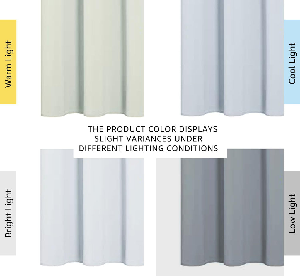 NICETOWN Window Treatment Thermal Insulated Grommet Room Darkening Curtains Drapes for Bedroom(2 Panels,42 by 63, Platinum-Greyish White)