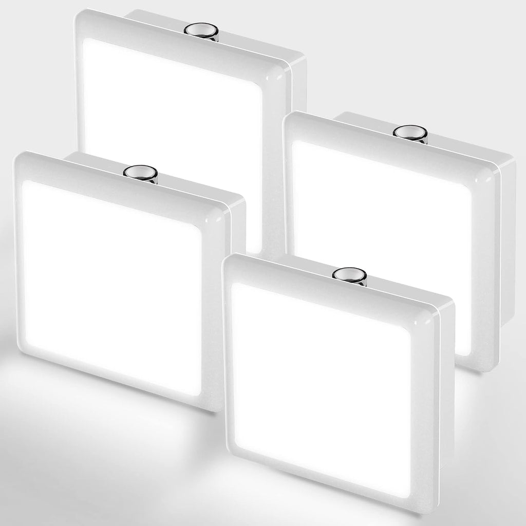 JandCase LED Night Light, Night Light Plug into Wall with Light Sensors[4 Pack], 5000K Daylight, Small Nightlight for Kids…