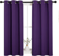 NICETOWN Thermal Insulated Blackout Draperies Curtains, Triple Weave Home Decoration Solid Ring Top Blackout Drape Panels for Bedroom…