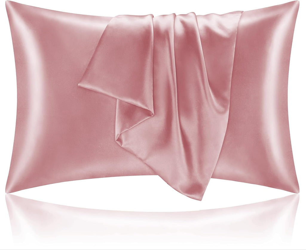 Bedelite Satin Pillowcase for Hair and Skin, Super Soft and Cooling Similar to Silk Pillow Cases 2 Pack with Envelope Closure, Gift for Wom…