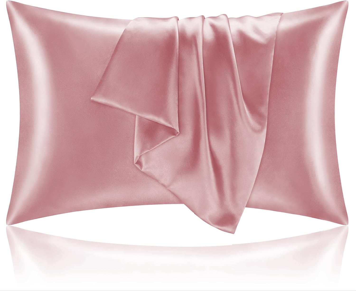 Bedelite Satin Pillowcase for Hair and Skin, Super Soft and Cooling Similar to Silk Pillow Cases 2 Pack with Envelope Closure, Gift for Wom…