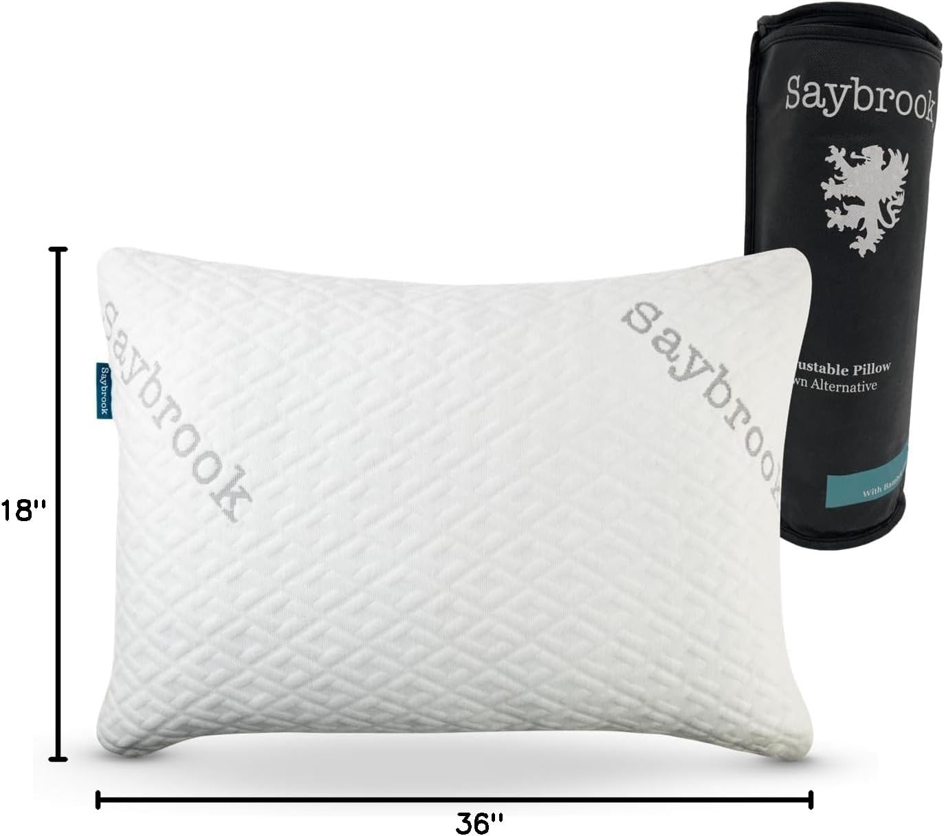 Saybrook Adjustable Pillow - Down Alternative - King White