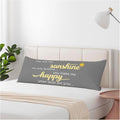 Decorative Body Pillow Covers 20x54inch Motivational Quote, You are My Sunshine Soft Body Pillow Cushion Cover Wrinkle Fade Body…