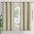 YoungsTex Beige Blackout Curtains 68 Inch Length for Bedroom 2 Panels - Thermal Insulated Drapes with Grommet Room Darkening Privacy for Li…