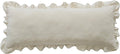 GLORY SEASON Pillow Shams Set of 2 Washed 100% Cotton Retro Ruffle Flounces Trim Solid Beige Decorative Pillow Cases for Home Bedroom…