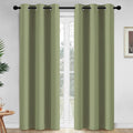 Yakamok 84 Inch Length Blackout Curtains for Bedroom, Thermal Insulated Room Darkening Grommet Solid Window Drapes for Living Room,42W x…