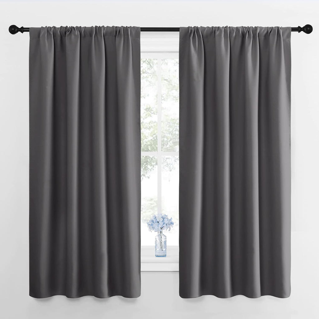 NICETOWN Blackout Curtains Panels for Bedroom - Thermal Insulated Rod Pocket Window Blackout Drapes/Draperies for Living Room (2 Panels…