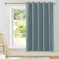 NICETOWN Room Darkening Curtains for Bedroom, Greyish Blue Thermal Insulated Drapes 72 inches Long for Office, Loft, Guestroom (1 Panel…